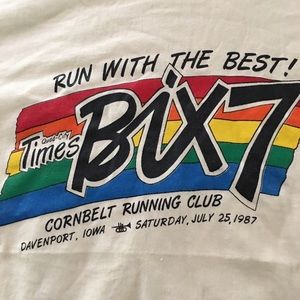 Vintage race T-shirt “Bix 7 miler” 1987